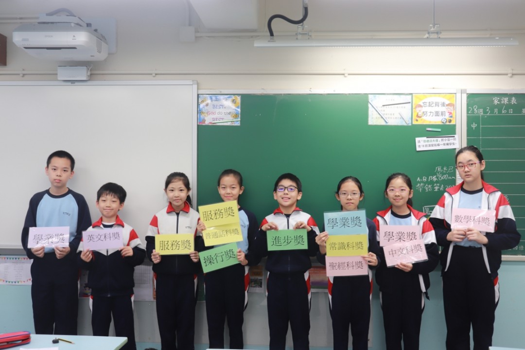 2018-2019 上學期各班得獎學生
